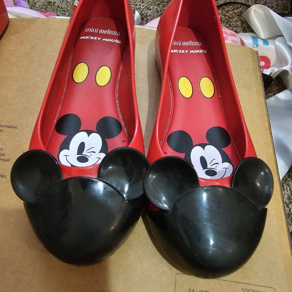 Mini Melissa Mickey Mouse Flats size 13